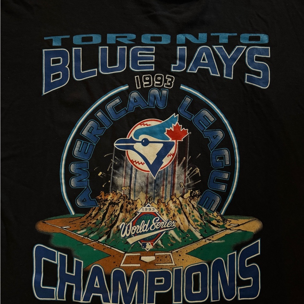 1993 Toronto Blue Jays Champions Starter T-Shirt - Picture 3 of 6